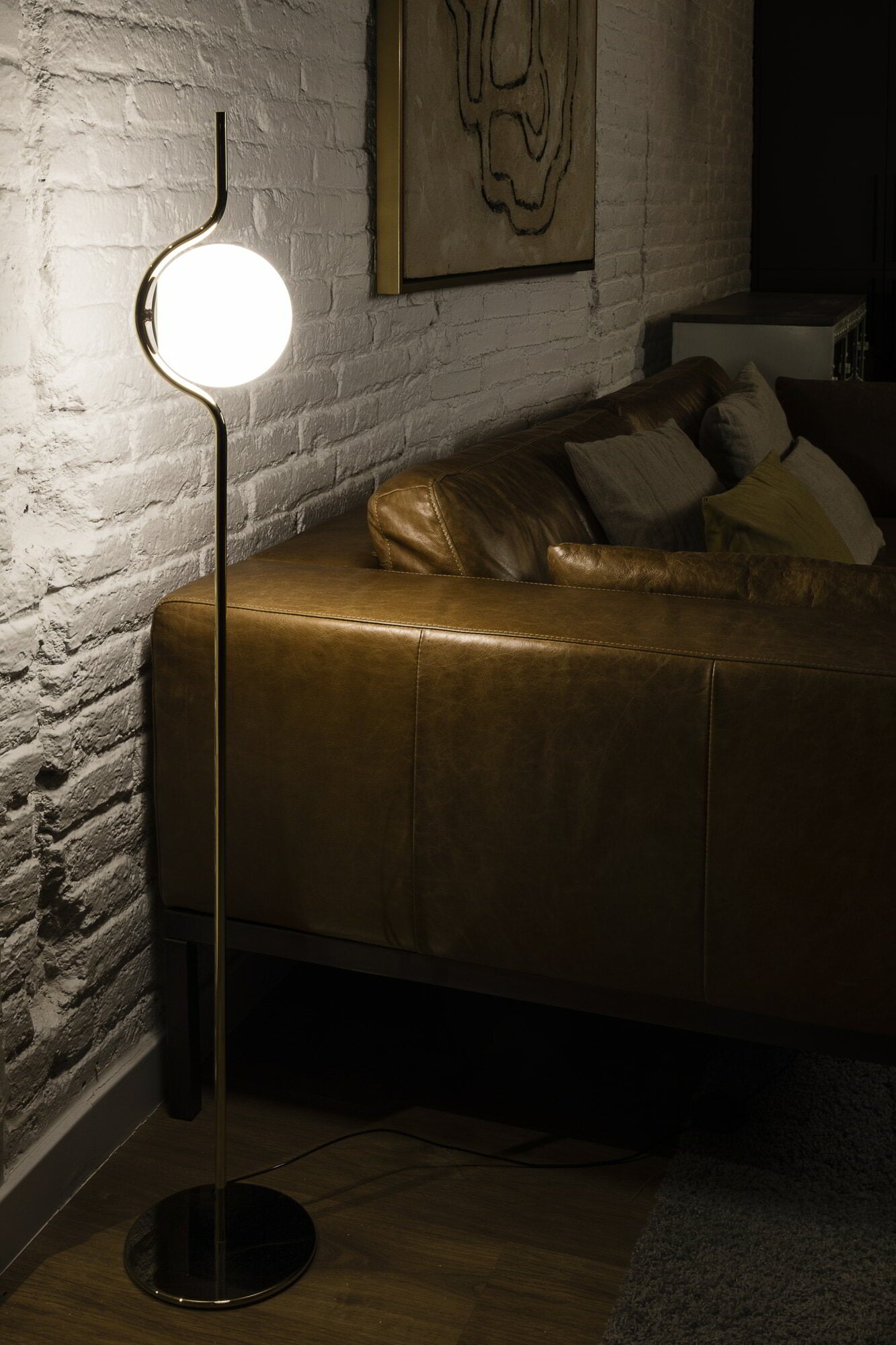 FARO_Barcelona - LE VITA Gold floor lamp dimmable - 29693D