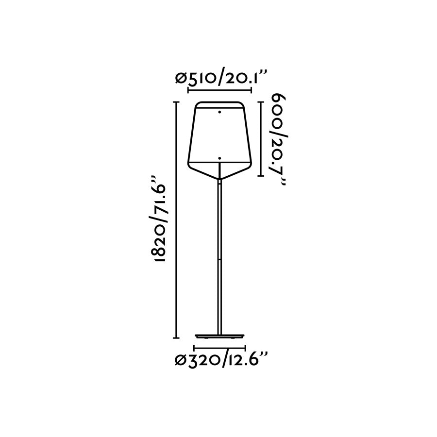 FARO_Barcelona - STOOD Black and wood floor lamp - 29847