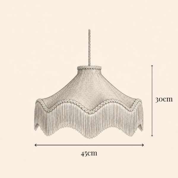 The Daisy Velvet Lampshade – Dusty Pink