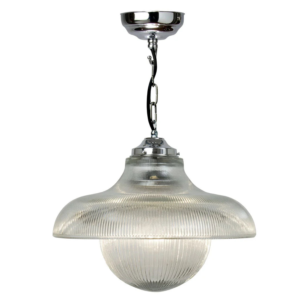Prismatic Duo Rail & Globe Pendant Chrome - using SHR305C