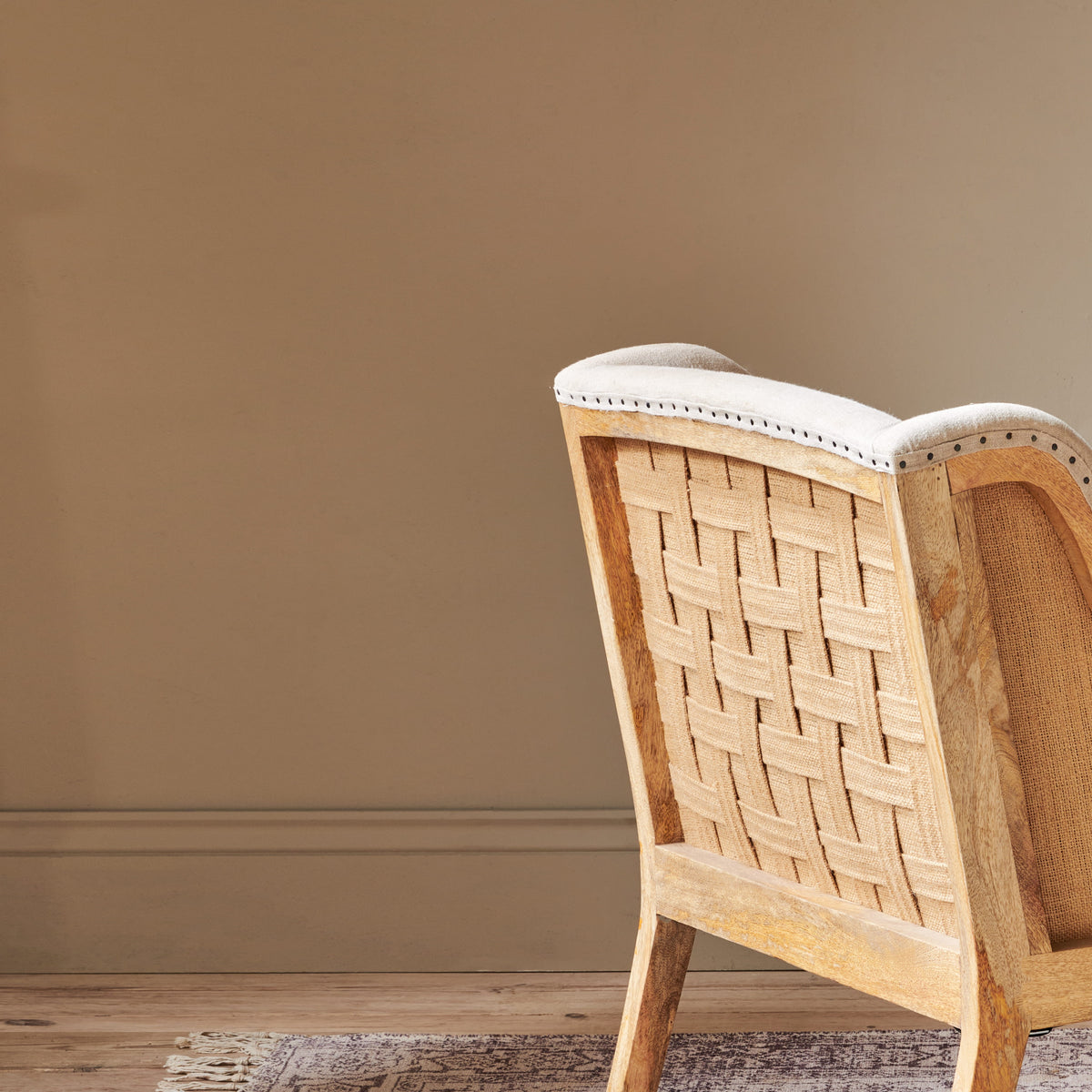 Elbu Deconstructed Linen Armchair - Stone