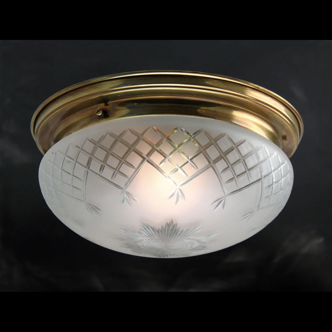 Pineapple Bowl FCM Large Distressed Brass