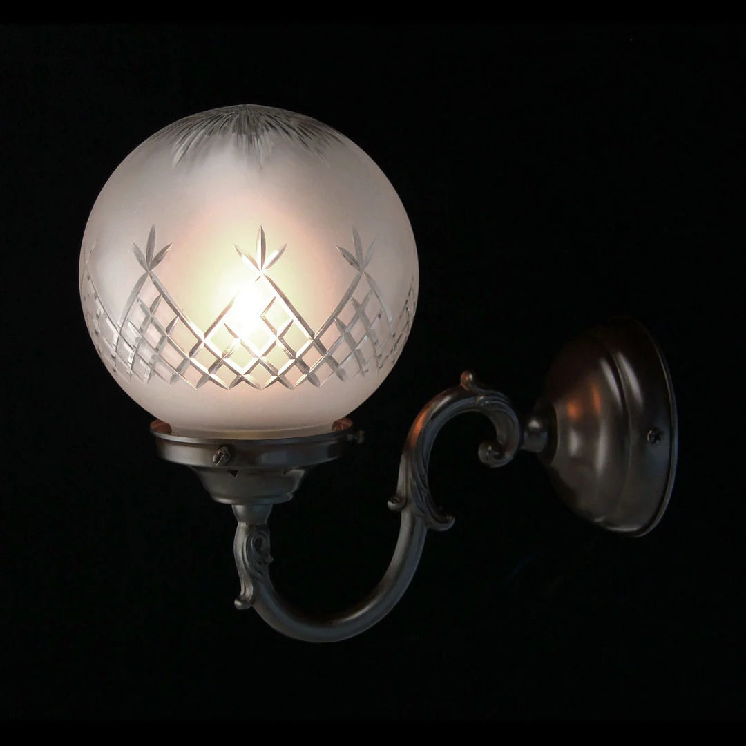 Dome Wall & A10 Arm Pine Globe Wall Antique Bronze