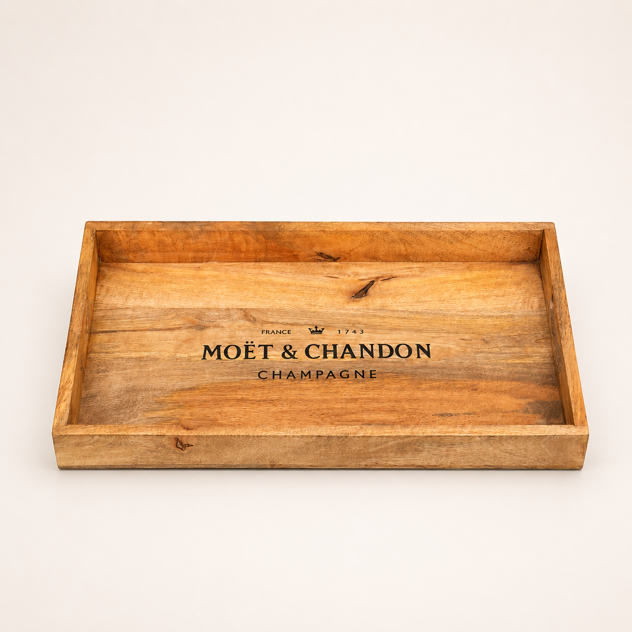 Moët & Chandon Wooden Serving Tray Set