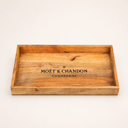 Moët & Chandon Wooden Serving Tray Set