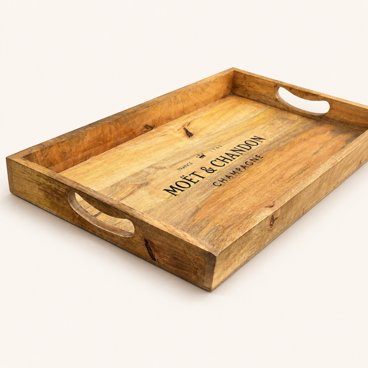 Moët & Chandon Wooden Serving Tray Set