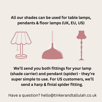 The Peggy Silk Fringed Lampshade - Brown