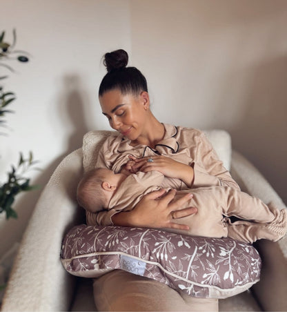Mini Moon Feeding Pillow - Rosehip