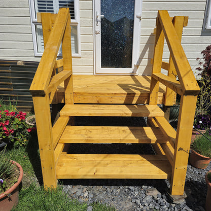 Outdoor Stairs Kit For Caravan and Lodges / Outdoor Wooden Stairs