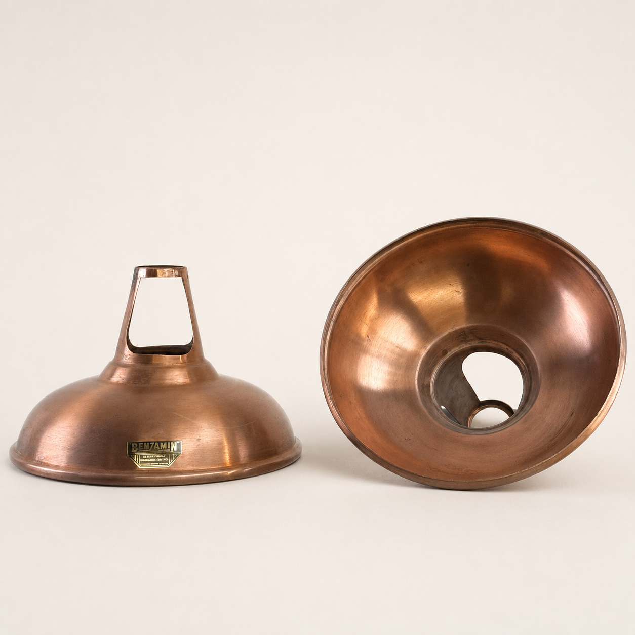 Cawston Antique Copper Coolicon Lampshade Pendant Light - 11 Inch
