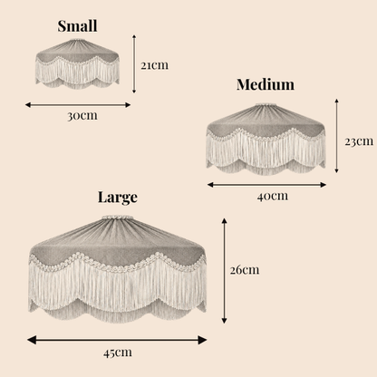 The Peggy Silk Fringed Lampshade - Pink