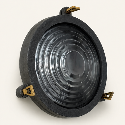 Wroxham Pewter Round Bulkhead Wall or Ceiling Light - IP65