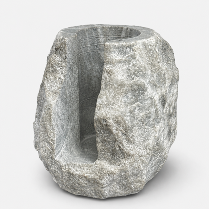Solid Marble Wine Bottle Holder | Handcrafted Stone Wine Cooler