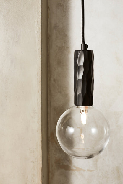 Alex Price - Kyoto pendant light black with clear glass - KYOTO-PL-BK-C