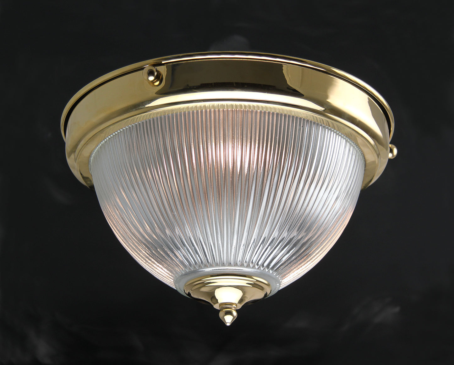 Kansa Lighting - Prismatic Dome Flush Ceiling Mount Polished Brass -DOME632