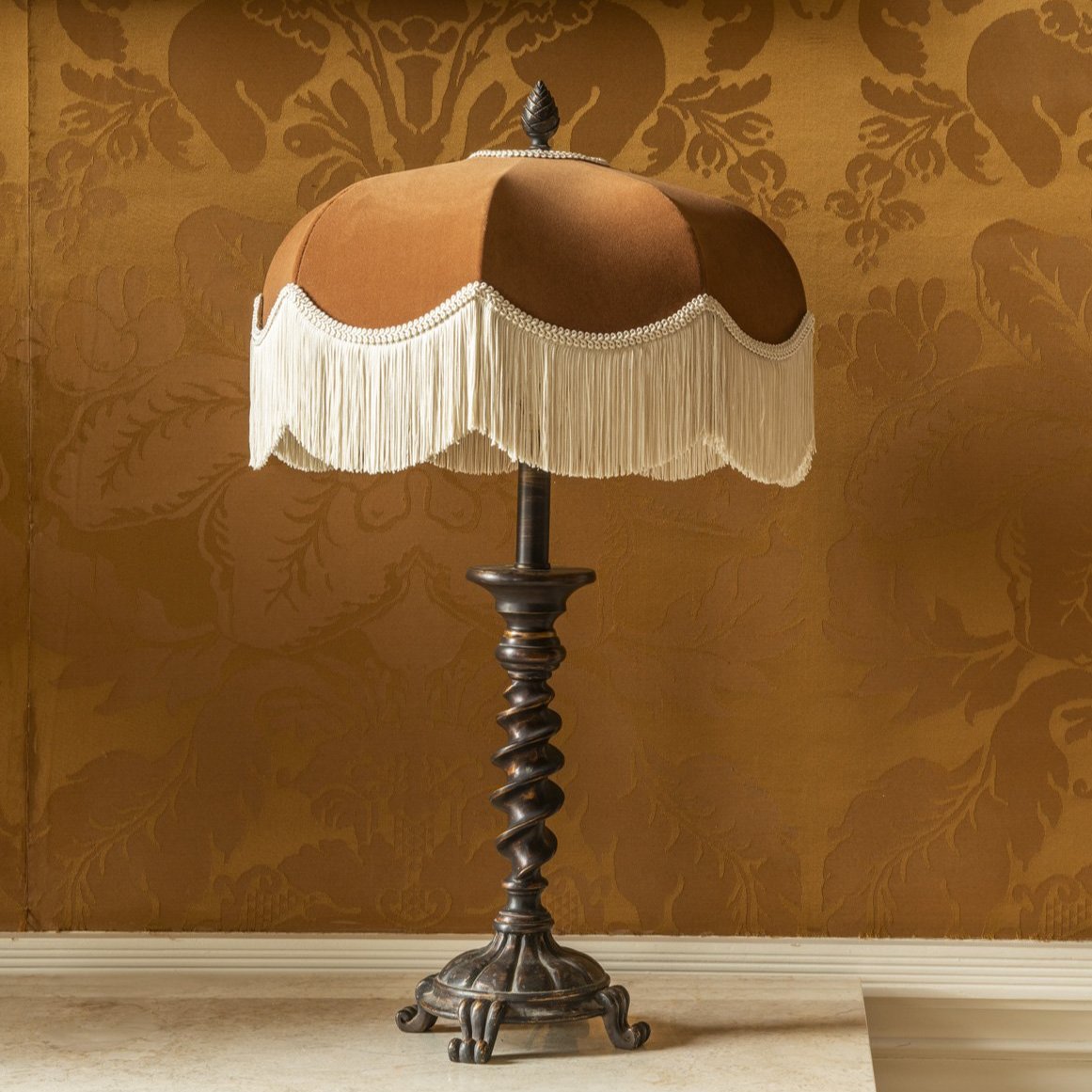 The Emmy Brown Fringed Lampshade
