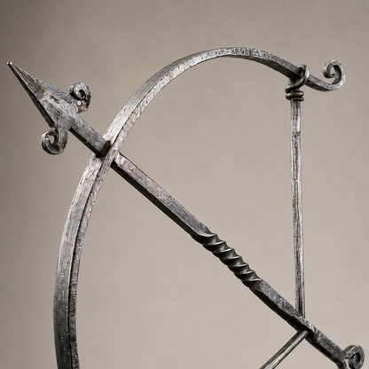 Wrought Iron Archer Sculpture | Heritage Bow & Arrow Ornament