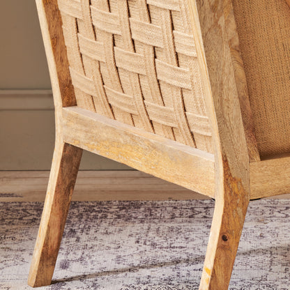 Elbu Deconstructed Linen Armchair - Stone