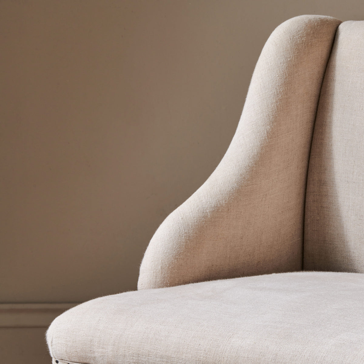Elbu Deconstructed Linen Armchair - Stone