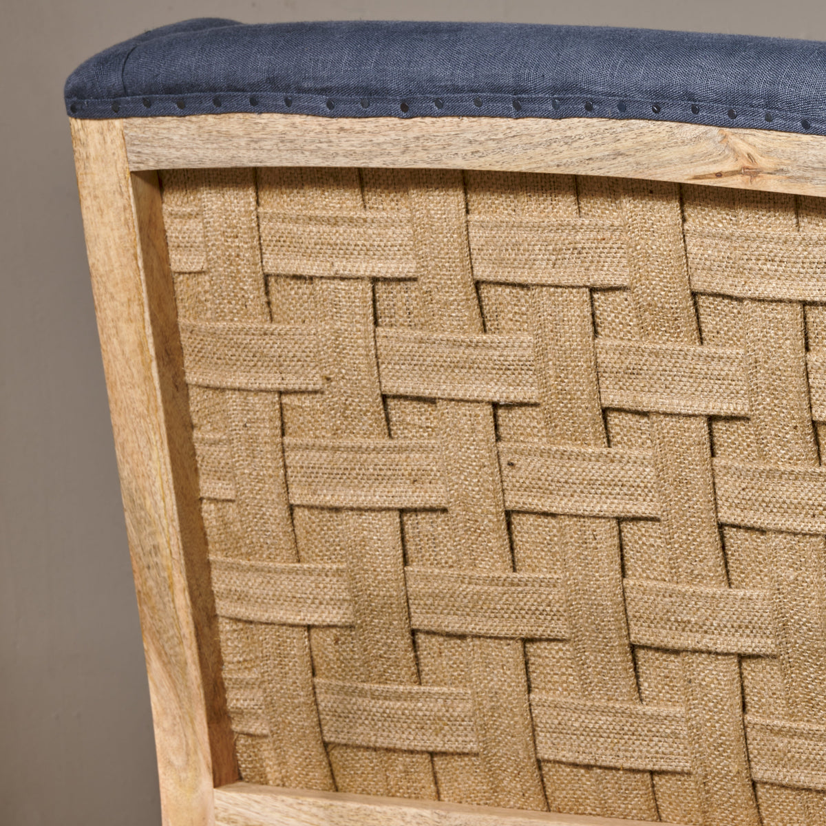 Elbu Deconstructed Linen Armchair - Charcoal