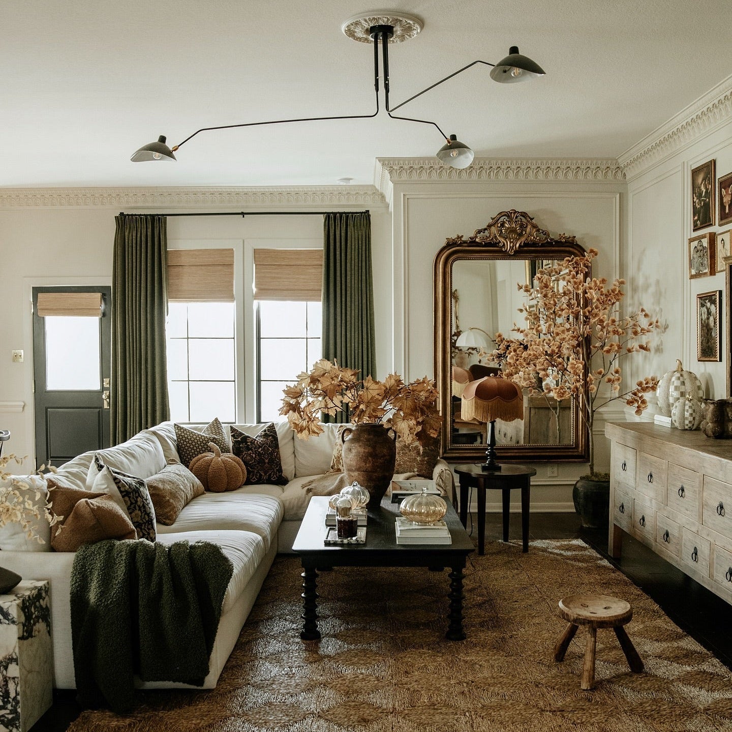 The Emmy Fringed Lampshade - golden fringe