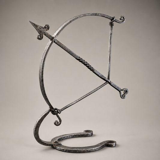 Wrought Iron Archer Sculpture | Heritage Bow & Arrow Ornament