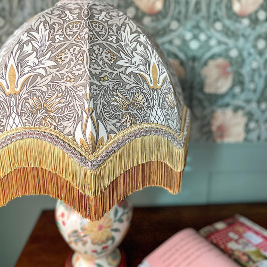 Tinker And Tallulah - William Morris Snakeshead Lampshade