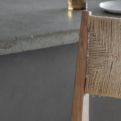 Lohanda Acacia & Munja Grass Counter Chair - Natural