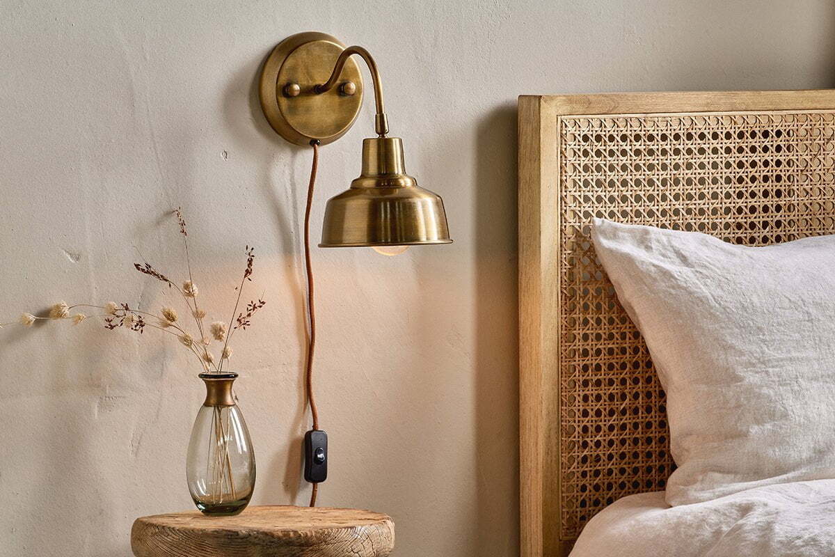 Nar Wall Lamp - Antique Brass - Small