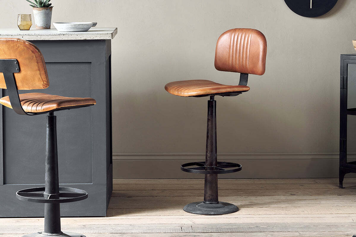 Narwana Bar Chair - Aged Tan - One Size