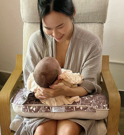 Mini Moon Feeding Pillow - Rosehip