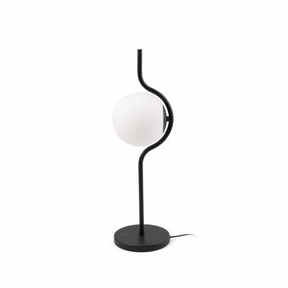 FARO_Barcelona - LE VITA Black table lamp dimmable- 29697