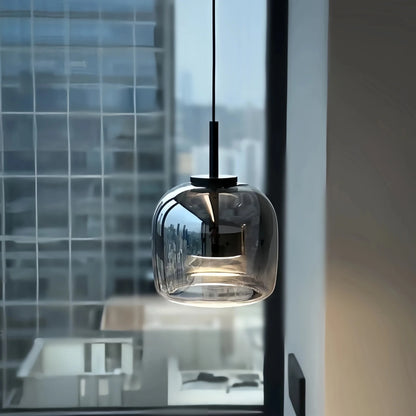 Dildale Black Gold Pendant Lamp LED Warm Light Adjustable Height