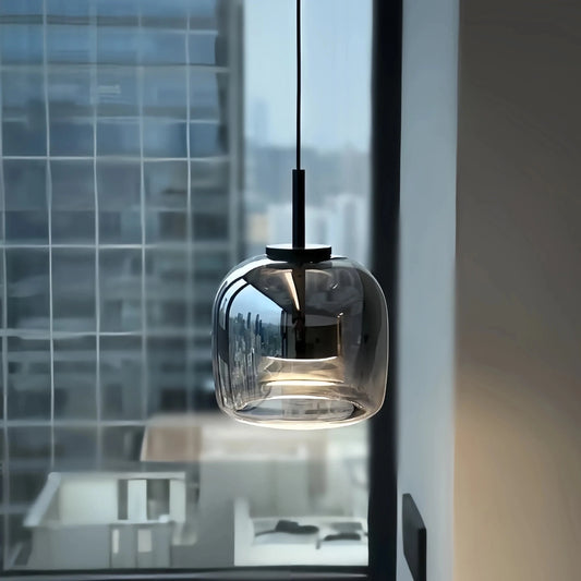 Dildale Black Gold Pendant Lamp LED Warm Light Adjustable Height