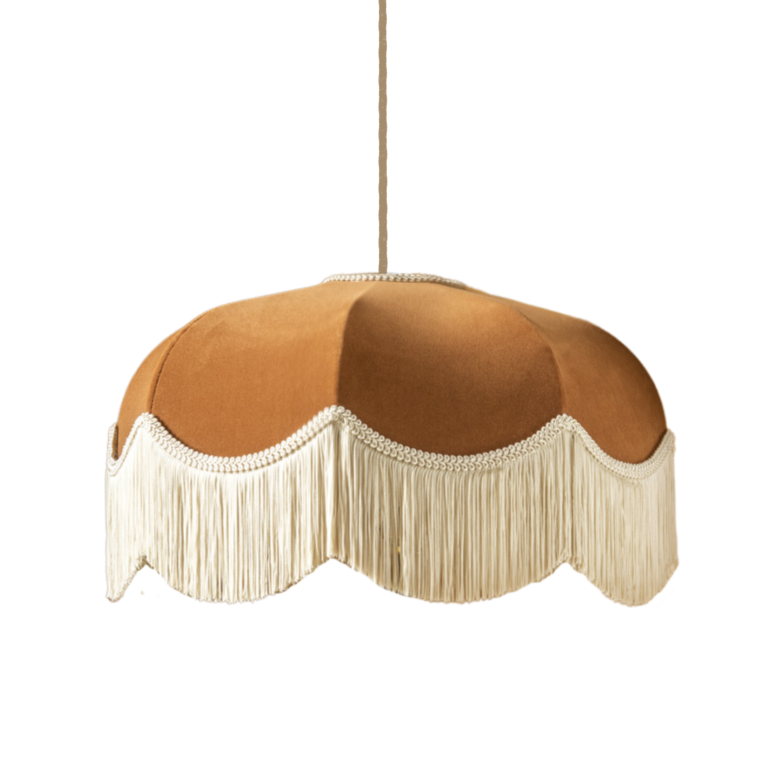 The Emmy Brown Fringed Lampshade