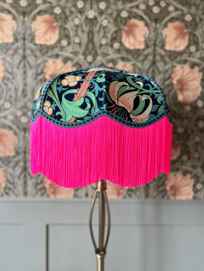 Tinker And Tallulah - William Morris Golden Lily Lampshade