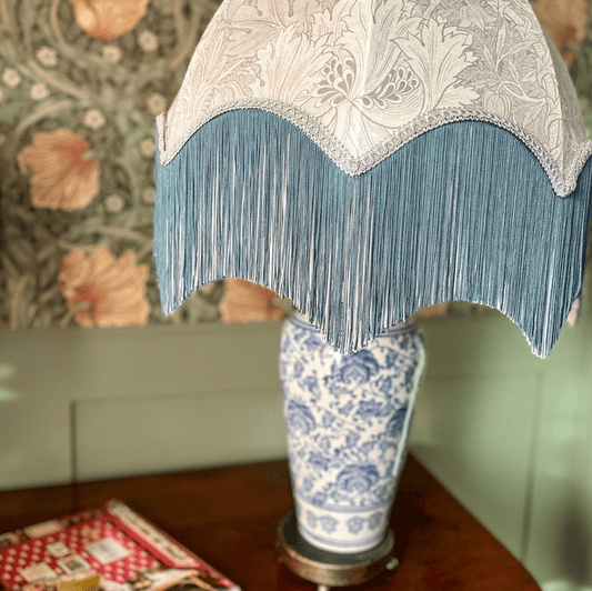 Tinker And Tallulah - William Morris Honeysuckle and Tulip Lampshade