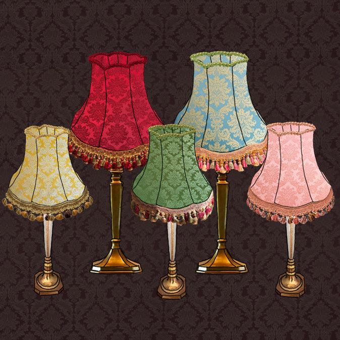 The Ruby Damask Lampshade