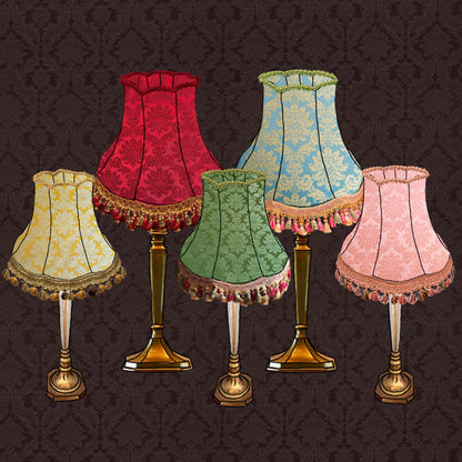 The Ruby Damask Lampshade
