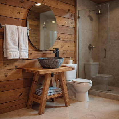BORA Wooden Vanity and Shelf Storage | Tribe Joinery