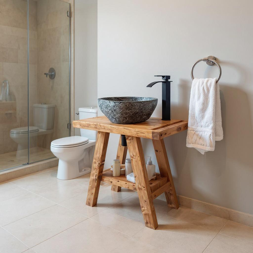 BORA Wooden Vanity and Shelf Storage | Tribe Joinery