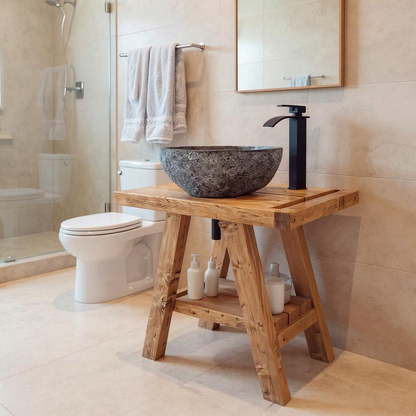 BORA Wooden Vanity and Shelf Storage | Tribe Joinery