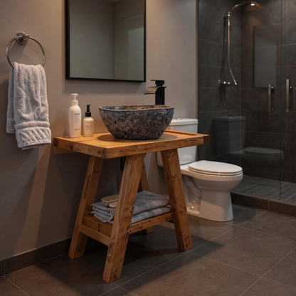 BORA Wooden Vanity and Shelf Storage | Tribe Joinery