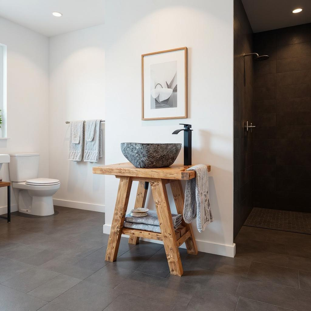 BORA Wooden Vanity and Shelf Storage | Tribe Joinery