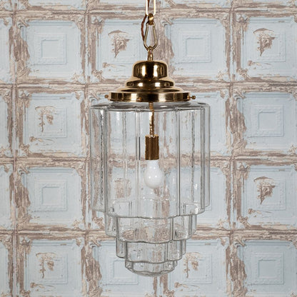 SOHO Lighting  - Glasshouse Polished Brass Clear Pendant Light