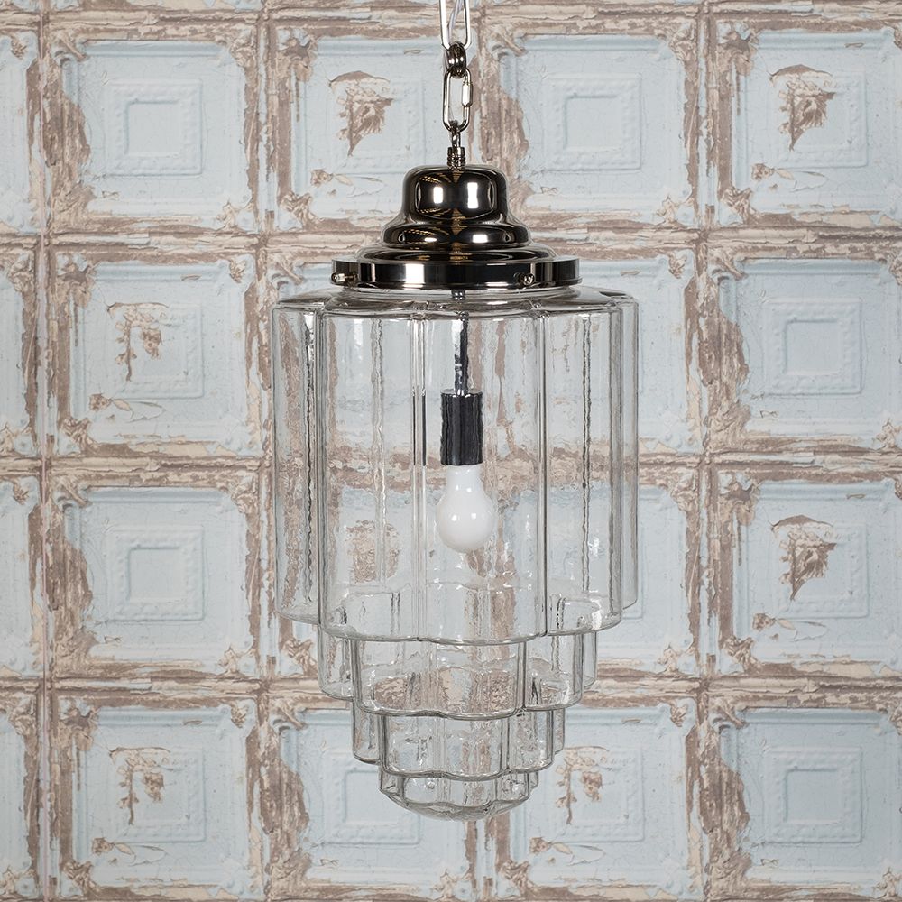 SOHO Lighting - Glasshouse Nickel Clear Pendant Light