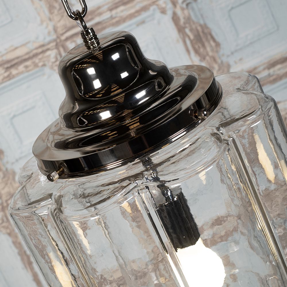 SOHO Lighting - Glasshouse Nickel Clear Pendant Light