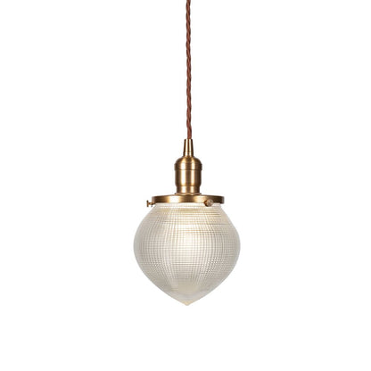 SOHO Lighting - Hollen Acorn Lacquered Antique Brass prismatic pendant