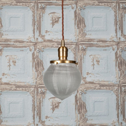 SOHO Lighting - Hollen Acorn Lacquered Antique Brass prismatic pendant