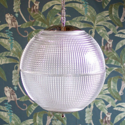 SOHO Lighting - Hollen Globe Classic Nickel Glass Pendant